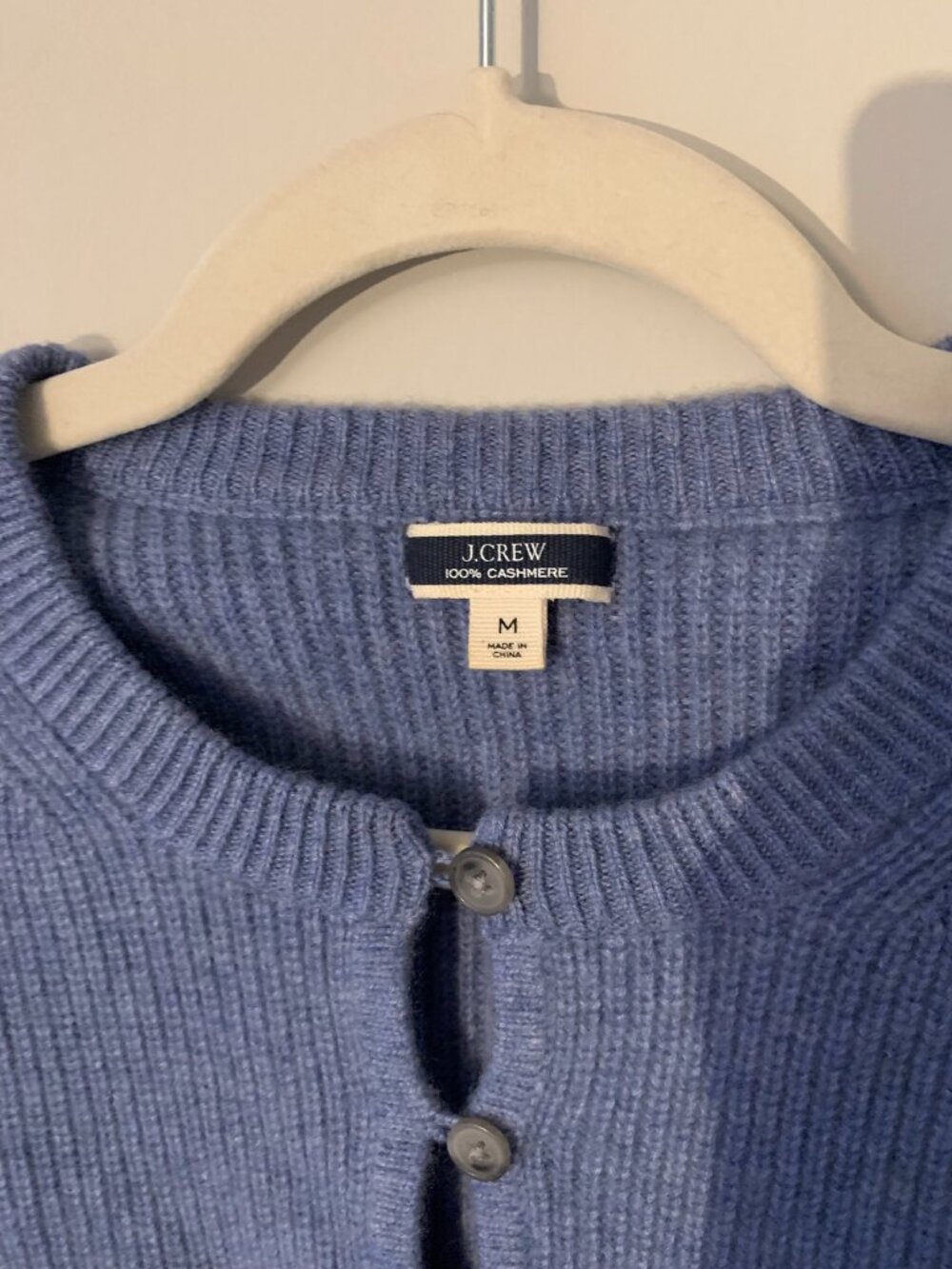 JCrew Cashmere puff-sleeve cardigan sweater - Picture 2 of 5